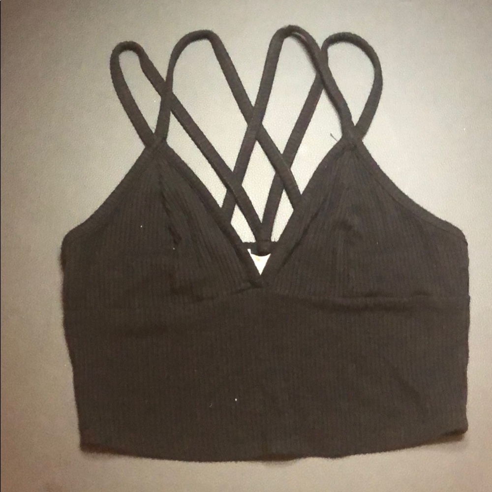 Black crop top